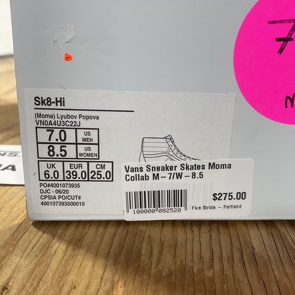 Custom MoMA Vans Roller Skates Mens 7.0/Women’s 8.5 - Picture 10 of 11